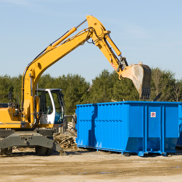 how many times can i have a residential dumpster rental emptied in Hartman CO